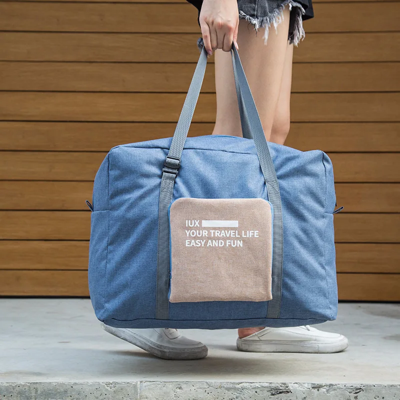 

New WaterProof Travel Bag Nylon Large Capacity Women Bag Folding Travel Bags Hand Luggage Packing Cubes Organizer Free Shipping