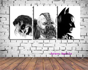 

The Batman Trilogy Game Canvas Painting Living Room Home Decor Modern Mural Art Oil Painting