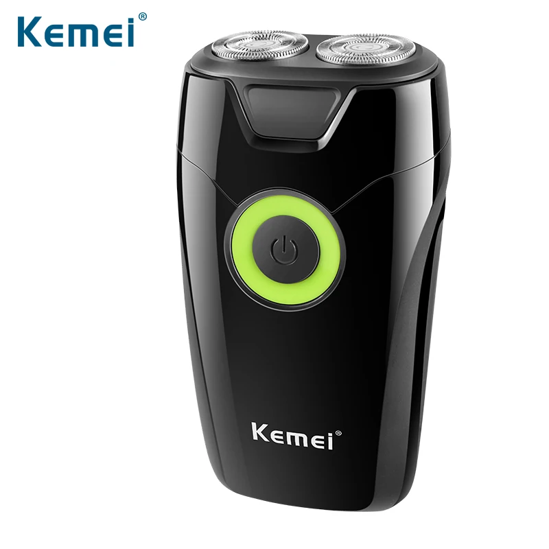 

Kemei KM-202A Double Rotary Cutter Head Rechargeable Electric Shaver Sharp Automatic Grinding Shaver Razor Men's Face Care