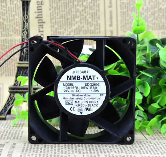 

Genuine original NMB 92*92*38 24V 3615RL-05W-B60 cooling fan of big air quantity of fan