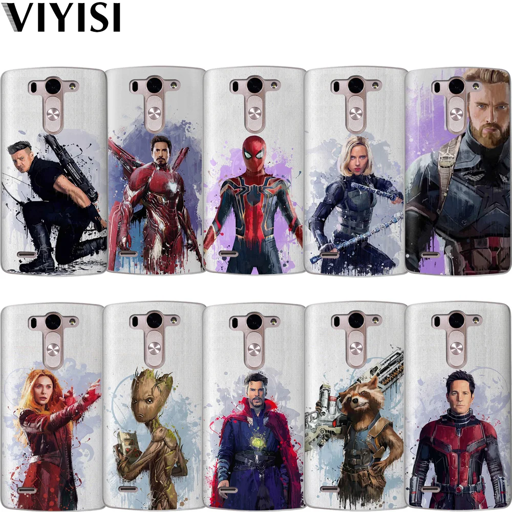 

Marvel Heroes For LG G6 Coque G4 G5 Q8 Q6 K8 K7 K10 2017 X Power 2 Soft Silicona casos para Phone Case Shell Cover Etui Cell