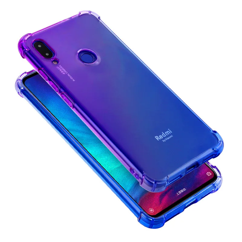 

For Xiaomi Redmi Note 7 Case Silicone Shockproof Transparent Clear Protective Cover for Redmi Note 7 Pro