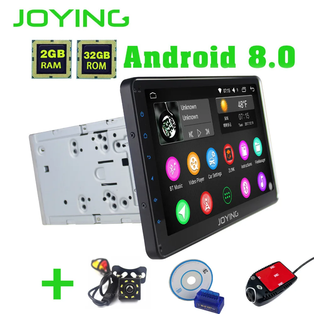 

JOYING 10.1'' touch screen 2 din Android 8.0 Car Radio PX5 Octa Core 2GB+32GB GPS Navigation Video Out Stereo Audio FM/AM Wifi