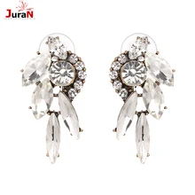 JURAN New Arrival Fashion Statement Jewelry Lovely Crystal Drops Earrings Luxury Dangle Earring For Women Wholesale Price J50227