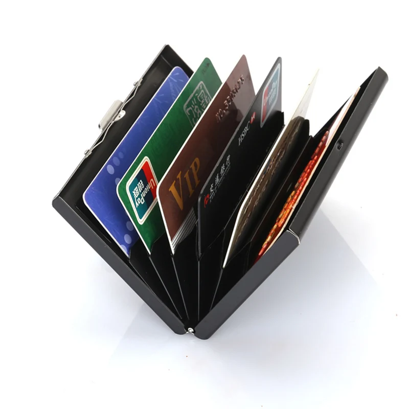 Rfбизнес ID Щит держатель для карт металлический безопасный кредитный держатель для карт s банковские карты кошельки Чехлы тонкие кошельки для карт