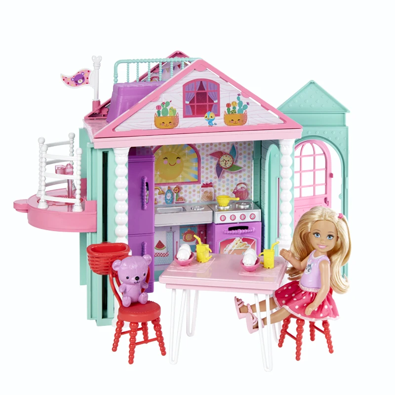 Оригинальный Barbie маленькая Келли кукольный домик милая игрушка для истории дом
