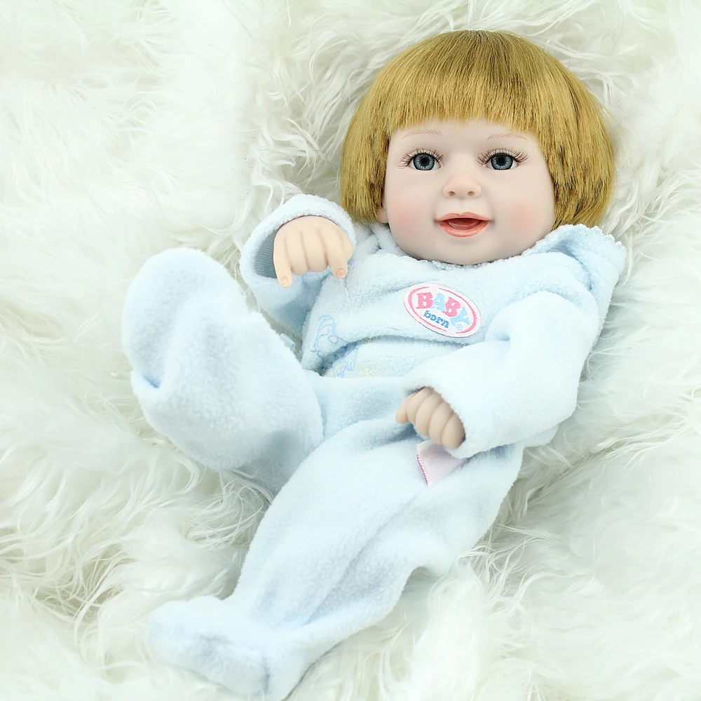 KAYDORA Reborn Dolls Младенцы 25 см улыбающиеся Мягкие силиконовые виниловые игрушки