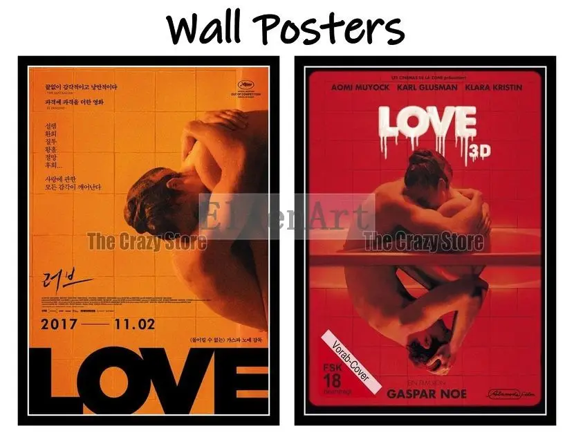 Love Movie Home Decorative Painting White Kraft Paper Poster 42X30cm | Дом и сад