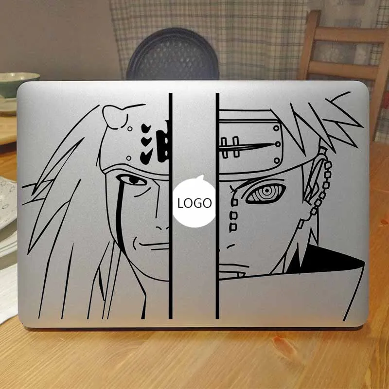 Jiraiya& Pain Naruto аниме наклейка для ноутбука наклейка для Macbook Air 13 Pro retina 11 12 15 дюймов Mac поверхность книга наклейка для кожи