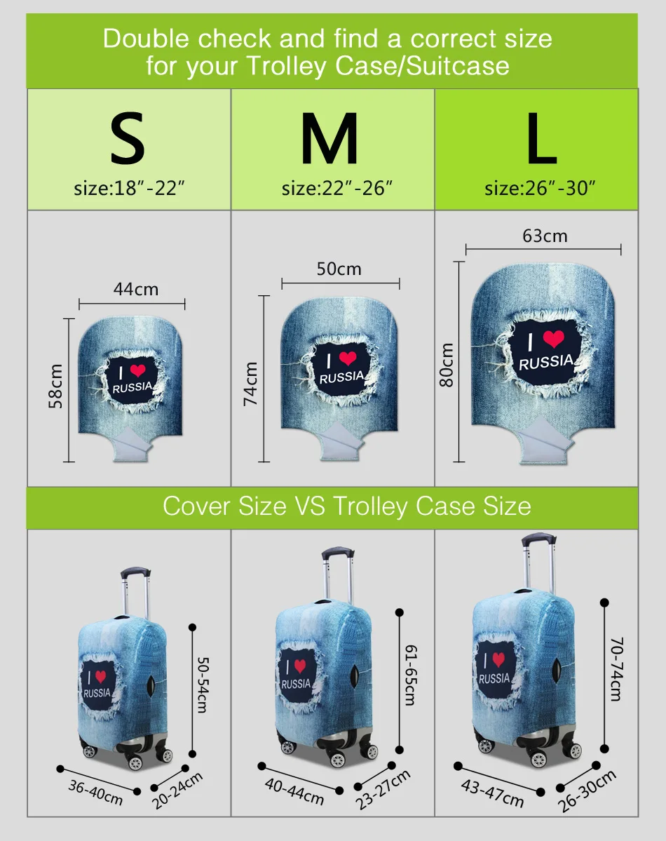 Эластичные Чехлы Dispalang для 18-30 дюймовых чемоданов на чемодане для багажа, Защитные Чехлы, эластичный чехол для чемодана