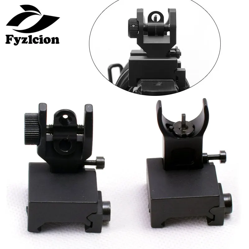 الصيد الادسنس الوجه حتى الجبهة الخلفية البصر الحديد مجموعة ل 20 مللي متر Picatinny السكك الحديدية جبل بندقية بندقية الادسنس اكسسوارات