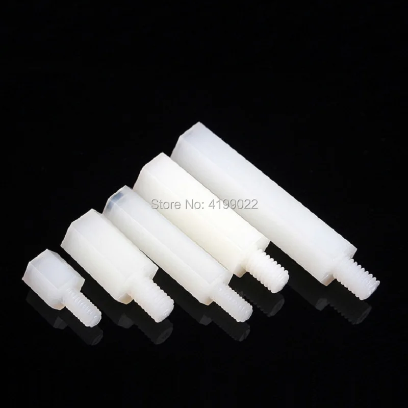 M3 White Nylon standoff male-Female -003
