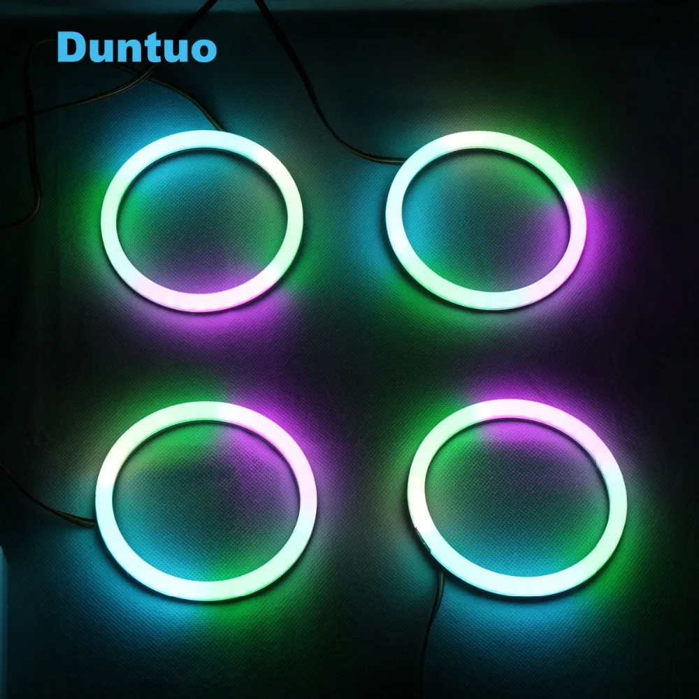 

Revolving Dynamic Cotton LED Sequential Flowing RGBW Angel Eyes Bluetooth Wireless Control 80mm 90mm 100mm 106mm 120mm