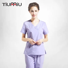 Высококачественная Спецодежда для врача медсестры летний больничный медицинский салон красоты спа наборы скрабов хирургическая медицинская форма куртка+ брюки