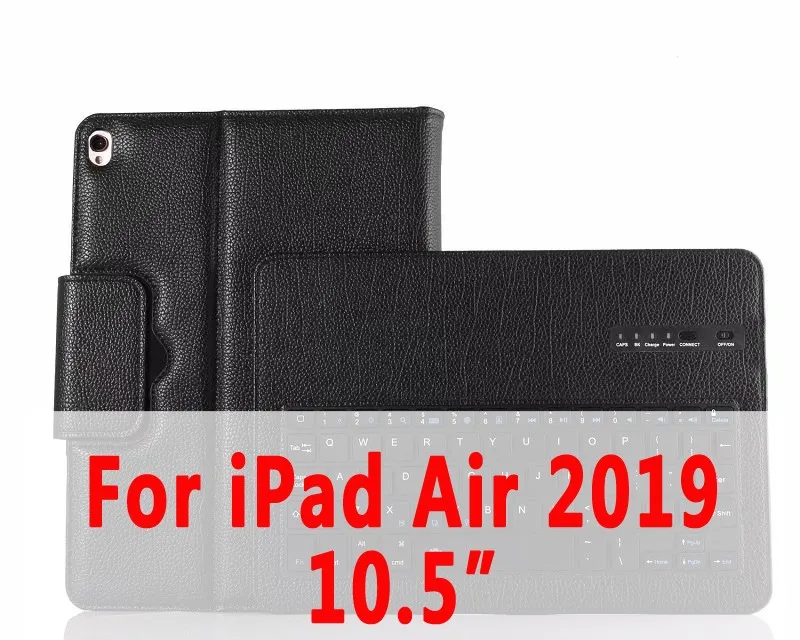 For iPad Air 2019 Отсоединяемый чехол с Bluetooth клавиатурой для Apple iPad Air 10,5 дюймов Высокое качество из искусственной кожи чехол клавиатура для iPad Pro 10,5 - Цвет: For iPad Air 2019