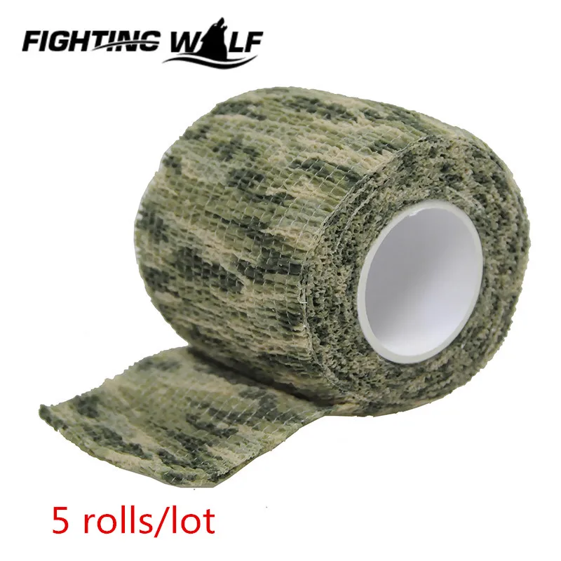 Цена за 5 Rolls Тактический Съемки Ленты Ткани Пейнтбол Airsoft Военный Камуфляж Клейкая Лента Одежды Водонепроницаемой Лентой Охотничьи Аксессуары Цена за 5 Rolls Тактический Съемки Ленты Ткани Пейнтбол Airsoft Военный Камуфляж Клейкая Лента Одежды Водонепроницаемой Лентой Охотничьи Аксессуары