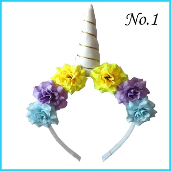 

10 BLESSING Good Girl DIY 4" Unicorn Hair Bow Pony Headband Flower Easter