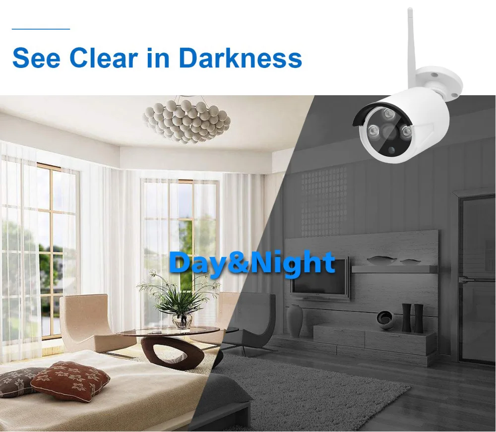  8CH HD 720P CCTV Security System IP Camera Outdoor WiFi NVR Kit 1MP Surveillance Wireless Kits Night Vision Video Monitor P2P XMeye (14)
