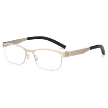 Handoer 0185, очки для чтения, оправа для мужчин и женщин, гибкий металлический полный обод, очки для чтения, очки по рецепту