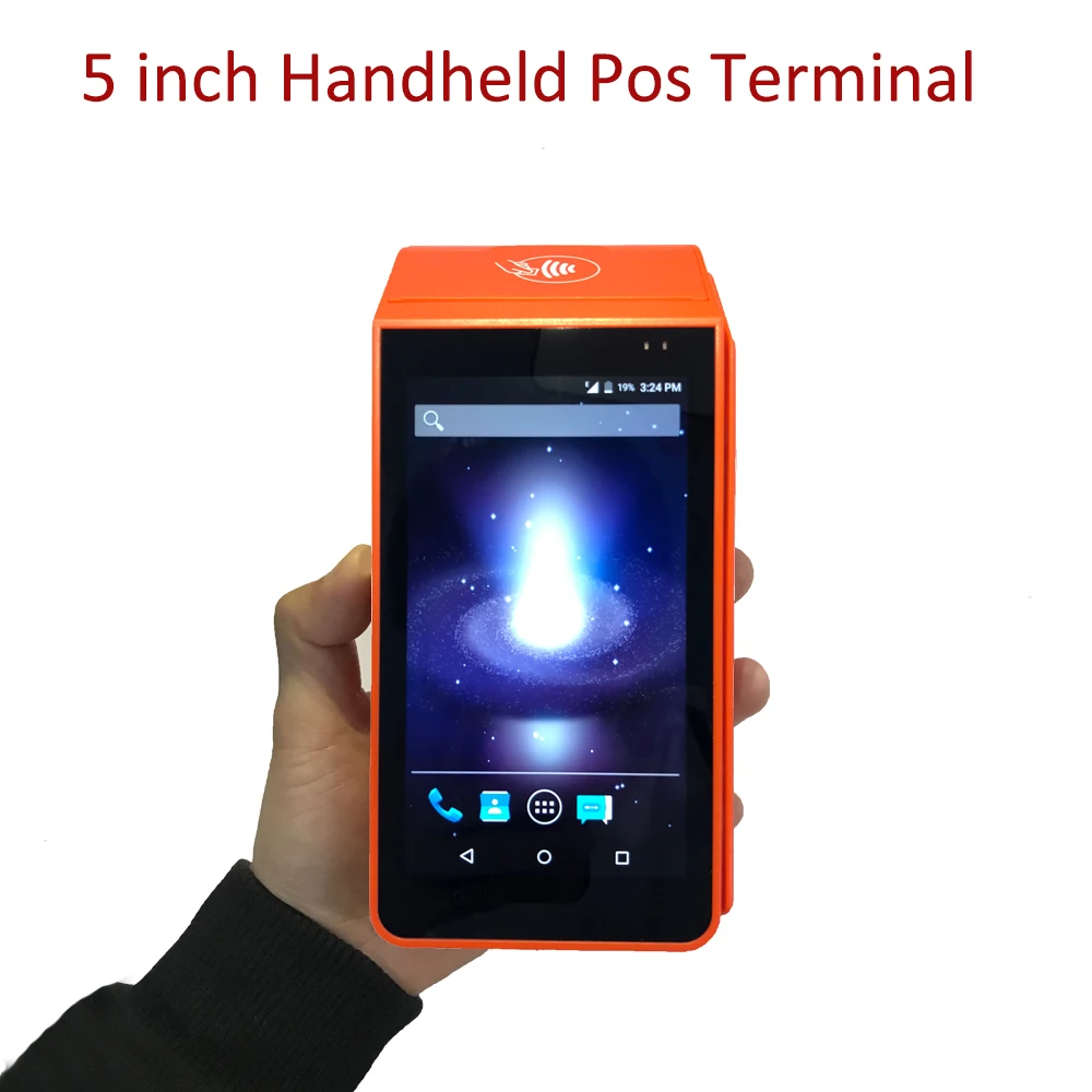 Handheld Restaurant Online Ordering Machine Android Pos with Printerin