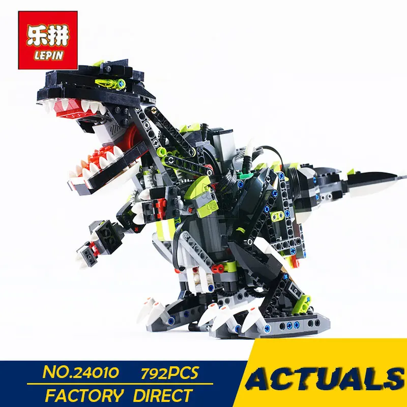 

LEPIN 24010 792pcs Science technology building blocks super 3 in 1 dinosaur remote control sound function enlighten toys for kid