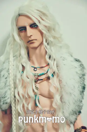 New Arrival 22-24cm White Lion/Kalo Curl Wig For 1/3 SD PULLIP AA BJD Doll Hair | Игрушки и хобби