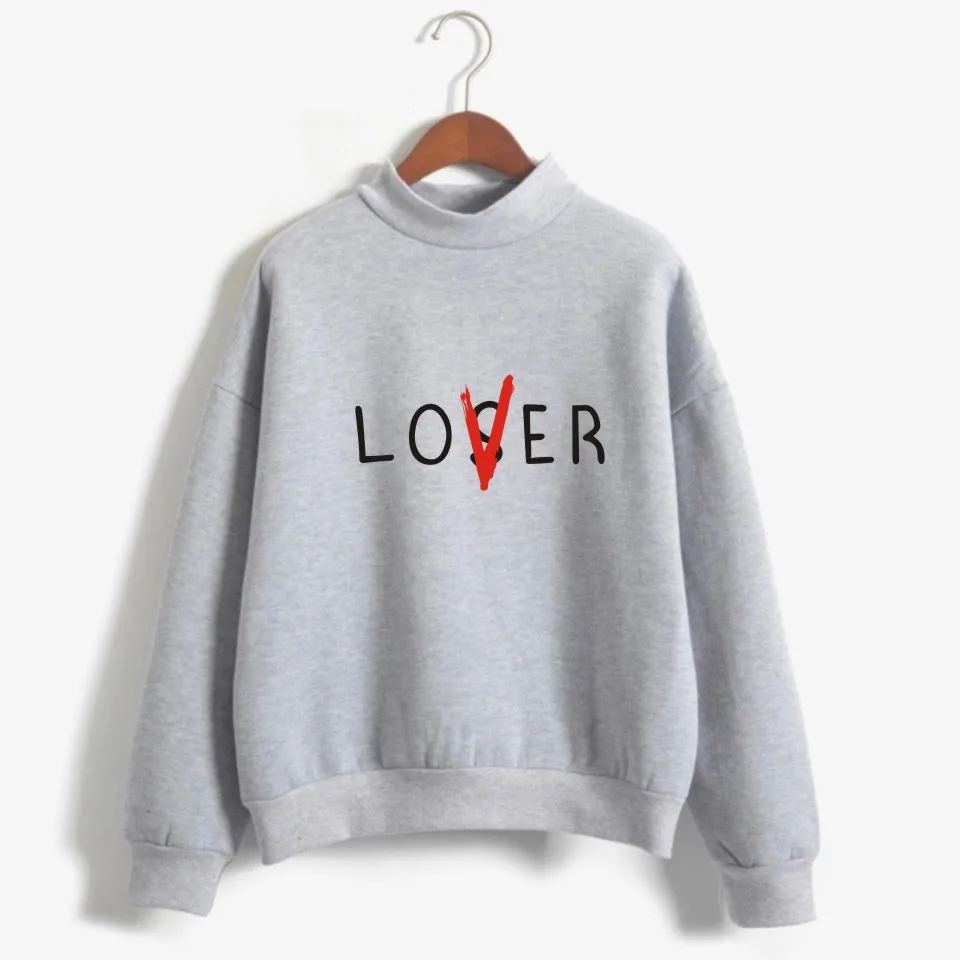  Pennywise Losers Club Lover Sweatshirts Antumn Pullover Fleece Hoodies Turtleneck Fashion Sweatshir