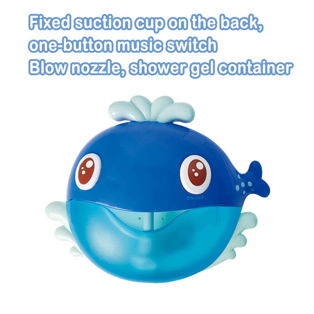 В форме Кита пузырчатая машина Музыкальный банный партнер электрическая пузырчатая машина детская ванна сделать поролоновая игрушка