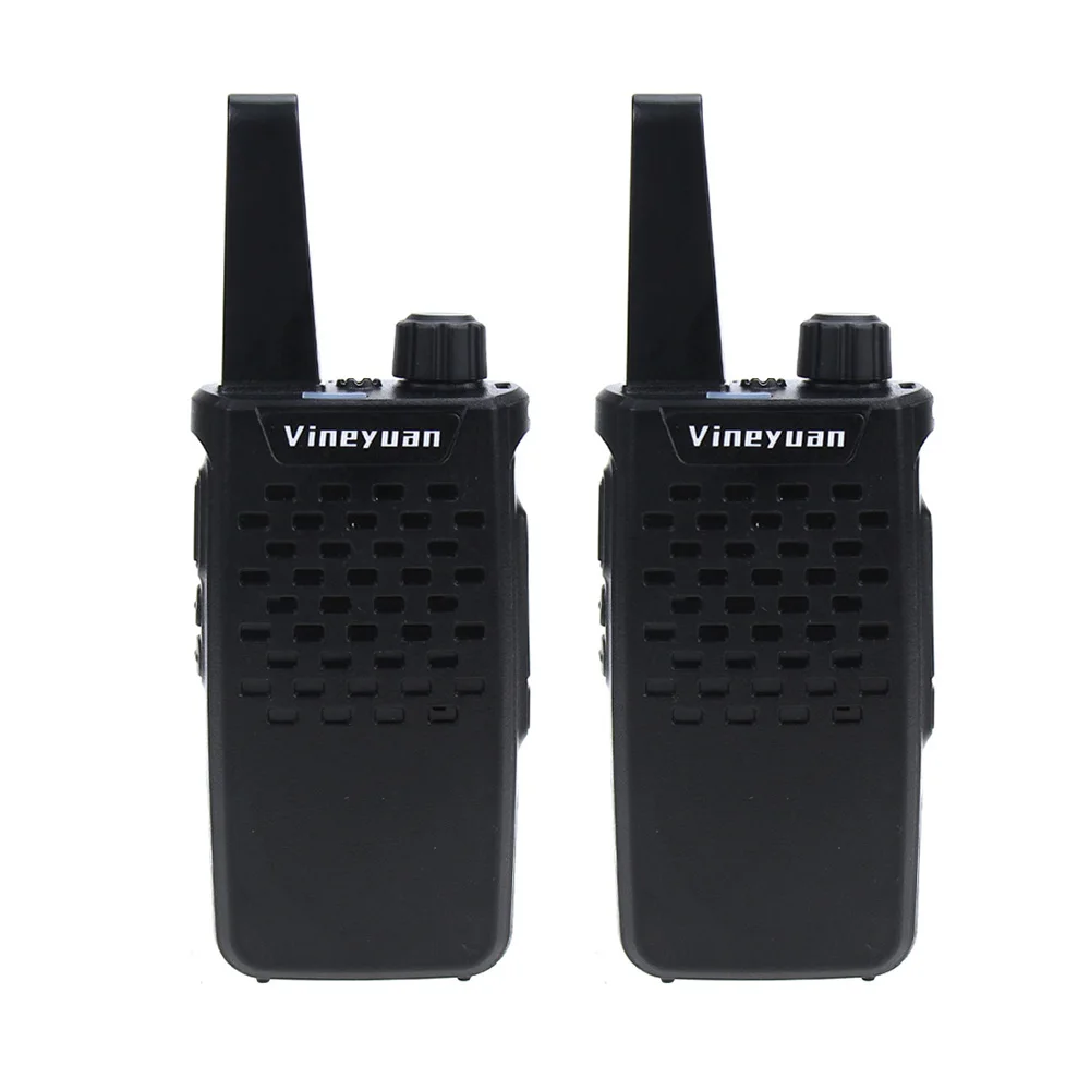 2 Pcs Vineyuan портативная мини рация 3 Вт 16 каналов UHF 400-470 МГц двухстороннее радио портативный приемопередатчик Ham CB радиоприемники переговорные - Цвет: 2 Pcs