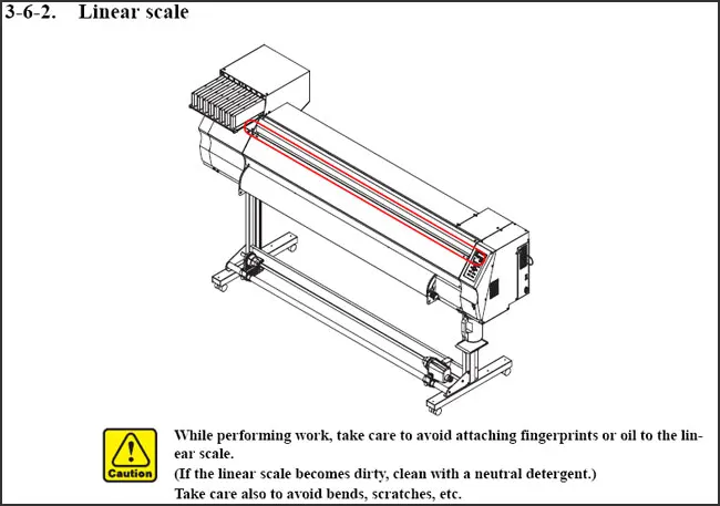 Mimaki Linear Encoder Scale usage 1