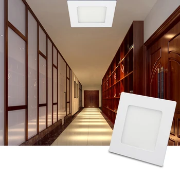

9W Modern Square LED Panel Lamp Light Indoor Lighting Fixture LED Downlight Color Change Kitchen Bathroom Hallway