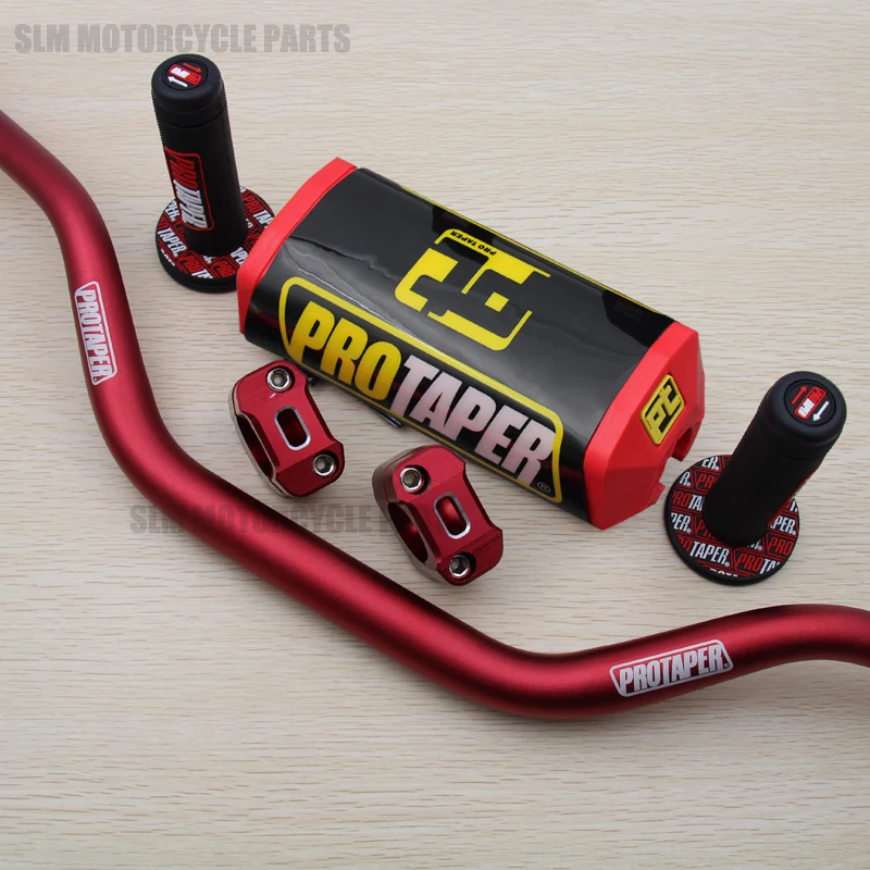 Handlebar For Taper Pack Fat Bar PT Handle bar Pads Grips Dirt Pit Bike for Motorcycle CNC 28mm