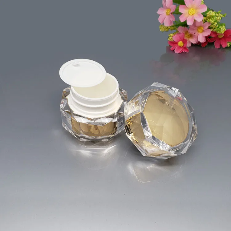 Gold Bird Nest Shape Bottle Empty Spray Bottle Essence Lotion Pump Bottle Acrylic Cream Jar Cosmetic Container Bottle 5g 30g 50g (3)