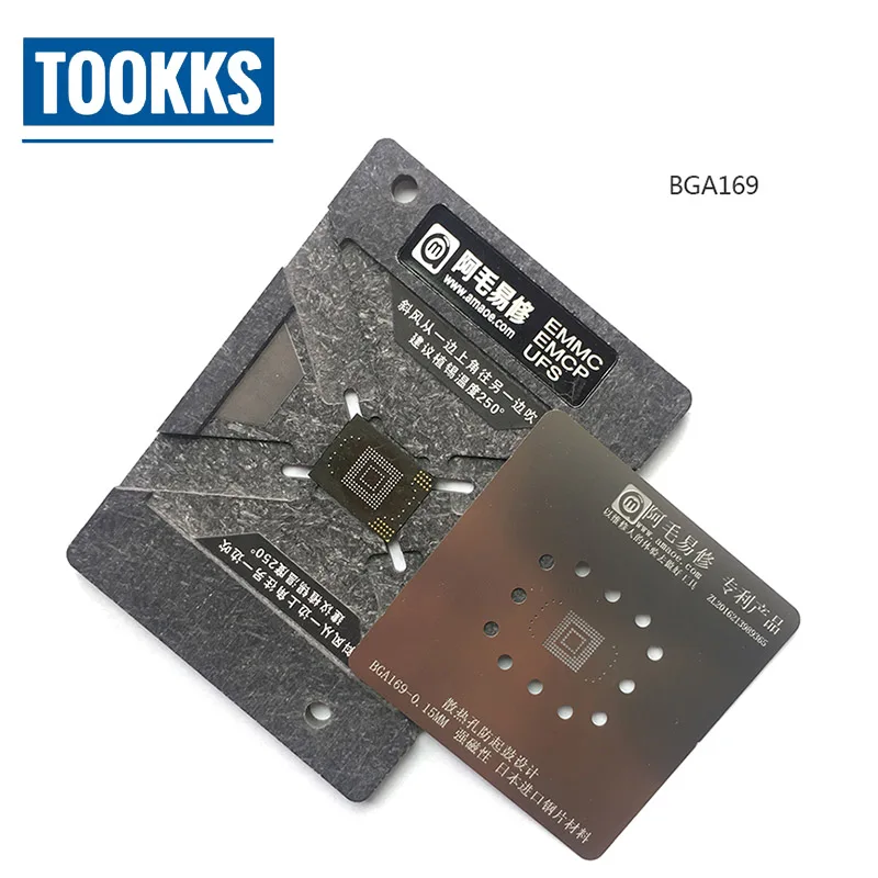 0 15 мм EMMC EMCP UFS реболлинговая jig платформа BGA153 BGA162 BGA169 BGA254 BGA221 BGA186 трафаретная