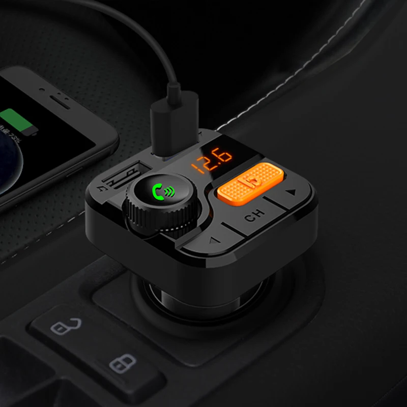 CDEN fm-передатчик Автомобильный mp3 музыкальный плеер 5,0 Bluetooth приемник USB Автомобильное зарядное устройство U диск TF карта без потерь Музыкальный стерео плеер