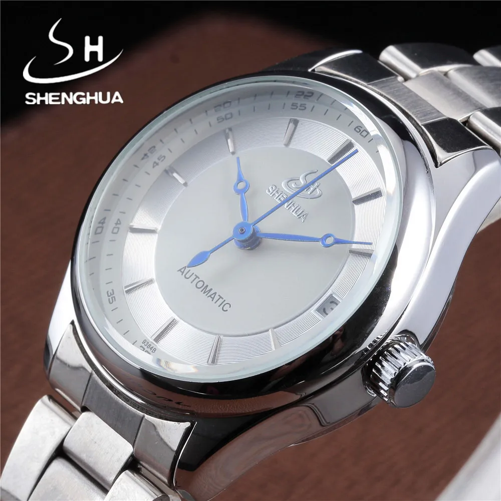 SHENHUA Brand font b Women b font Watches Calendar font b Mechanical b font Watch Stainless