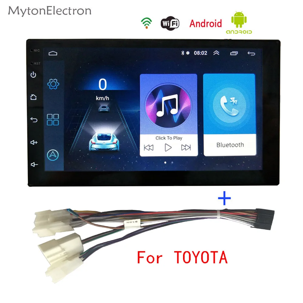 Android автомобильный радио мультимедиа аудио стерео FM два Din gps навигатор Bluetooth для Volkswagen Honda Nissan hyundai Kia Toyata CR-V