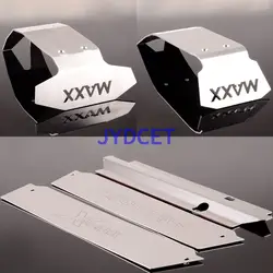 TXMPA Нержавеющая сталь шасси Броня Передняя и задняя защитная пластина для модели RC Traxxas X-Maxx XMAXX