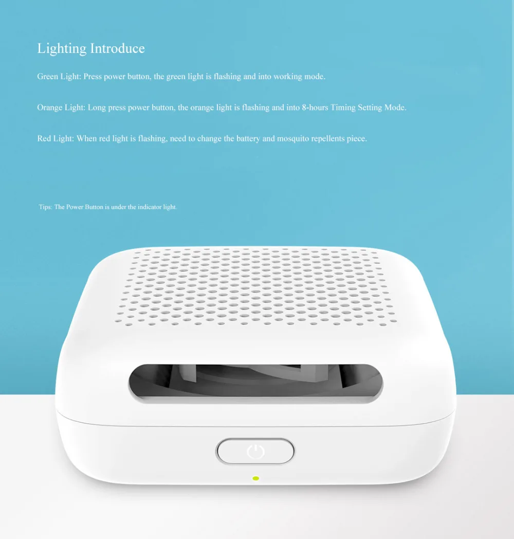 Original Xiaomi mijia ZMI Mosquito Killer Dispeller Bugs Epochal Mini Garden Outdoor Dust-proof Mosqutio Dispeller 2018 Newest (8)
