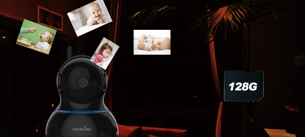 Câmera de Vigilância 2mp sem Fio Wansview ip Segurança wi fi Indoor Casa Cctv Câmera Alarme P2p Monitor Pzt Onvif Rtsp Q3s 1080 p hd 7 Cheap Câmeras de vigilância
