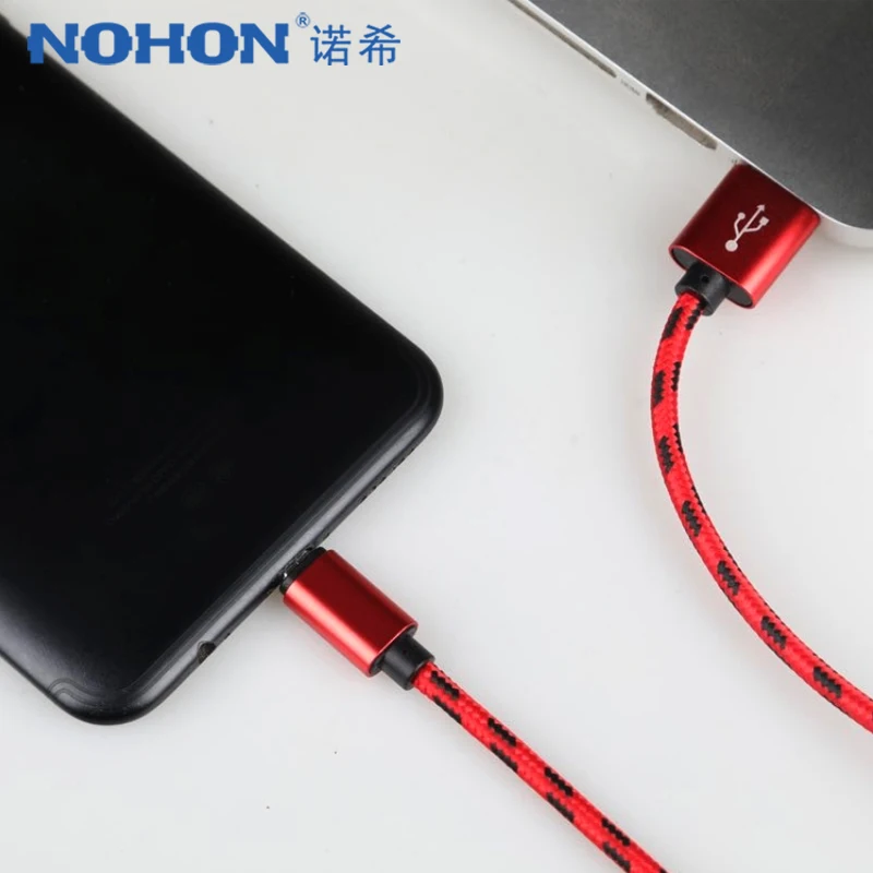 NOHON нейлон Быстрая зарядка данных USB кабель для Apple 8Pin для iPhone XS MAX XR X 7 6 8 5s Plus для iPad Mini зарядное устройство с интерфейсом Lightning шнур