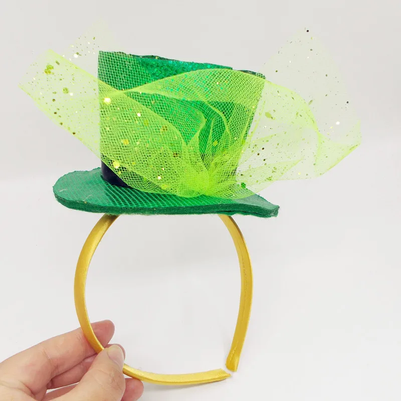 Saint-Patrick-Costume-Leprechaun-Top-Hat-Accessory-cap-Headband-Ireland-Clover-Green-Party-Irish-Hats-st (2)