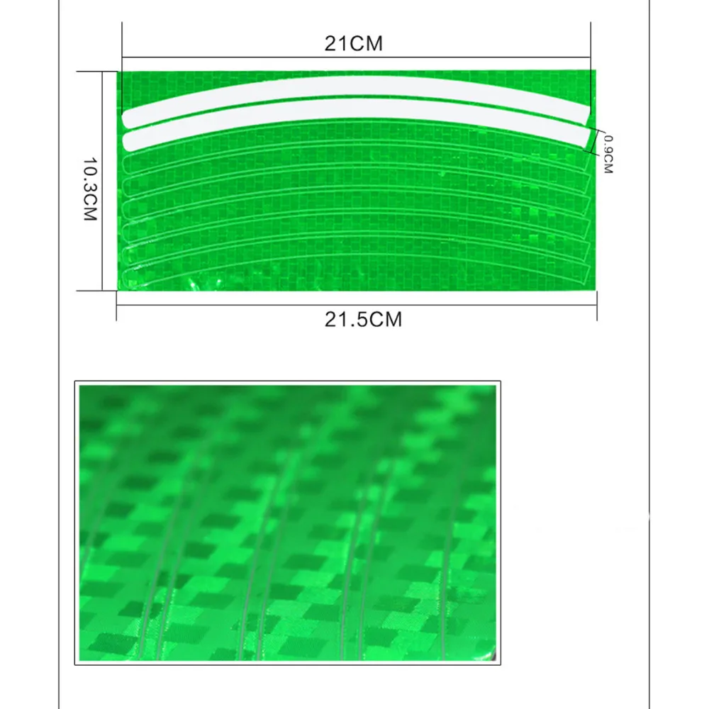 5 шт./компл. MTB велосипеды велосипед Светоотражающая наклейка обод колеса велосипеда флуоресцентная наклейка отражение для спорта на открытом воздухе