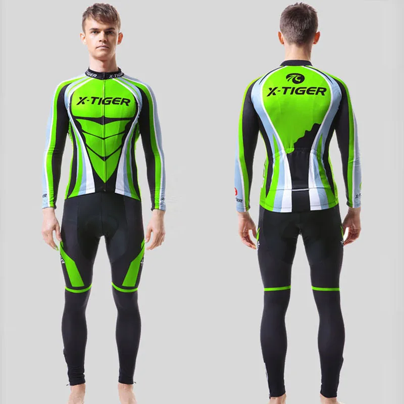 X-Tiger зимний комплект из термофлиса для велоспорта Maillot Ropa Ciclismo теплая велосипедная одежда комплект для велоспорта