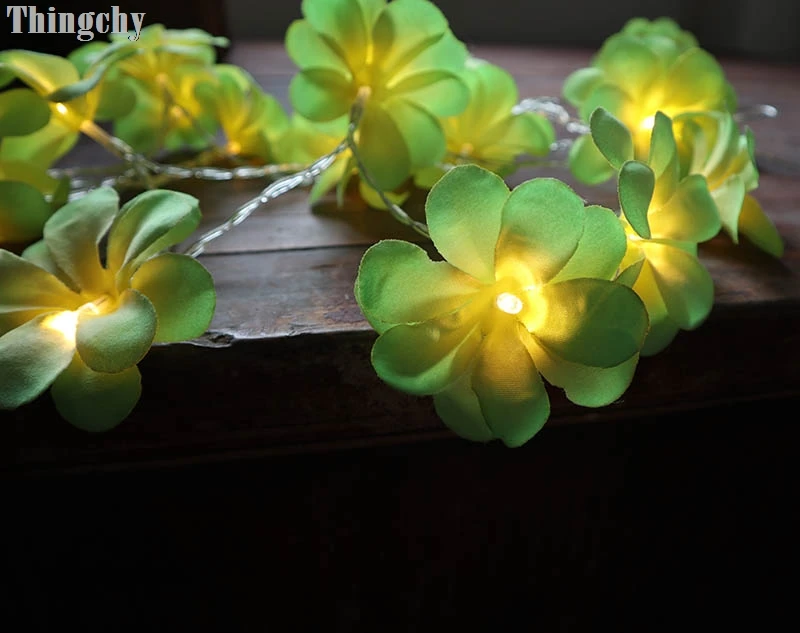 2M 20LED DIY frangipani LED String Lights Battery floral holiday lighting, Event Party garland decoration,Bedroom decoration 2M 20LED DIY frangipani LED String Lights Battery floral holiday lighting, Event Party garland decoration,Bedroom decoration