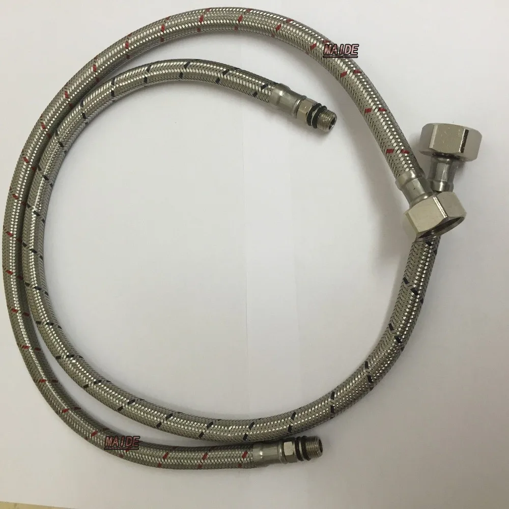 PAIR 10MM FLEXIBLE MONOBLOC TAP CONNECTORS TAP HOSES 600MM LONGtap