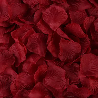 2000pcs 5*5cm Gold Silver Rose Petals Colorful Artificial Flowers Wedding Cofetti Dinner Party Event Decoration Fake Rose Flower - Color: 2