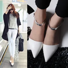 New women Shining leather flats casual shoes zapatos mujer work office shopping walking fashion party shoes