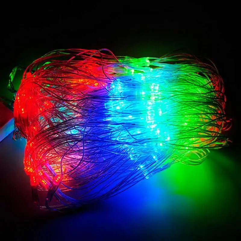 

AC 220V 40W 6*4M 672-LED Crutain String Christmas Lights Outdoor Night Fairy Light Holiday Party Decoration LED Navidad