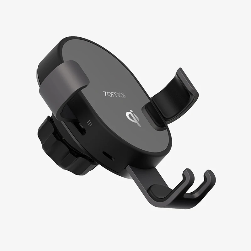 Xiaomi 70mai Qi Wireless Car Charger 10W Car Bracket Intelligent Sensor Fast 70 mai Wirless Charger Phone Holder for Car Auto - Цвет: Черный